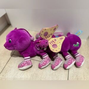Lots a lots a leggggggs purple caterpillar & butterfly plush 1999